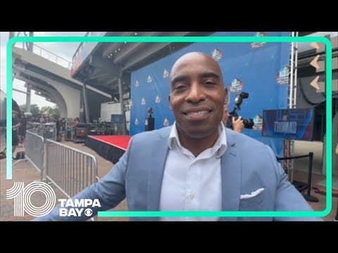 Tiki Barber talks about seeing his brother Ronde Barber being officially inducted into the Pro Footb
