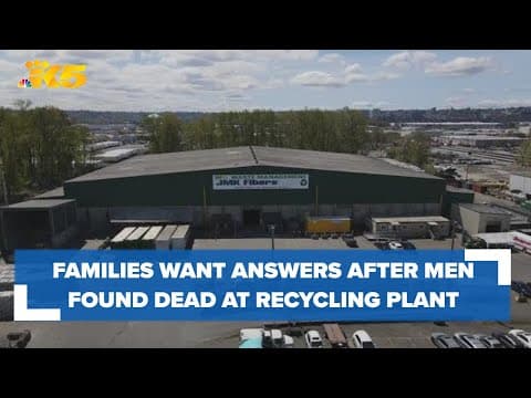 Families say 2 men who were found dead at Tacoma recycling plant knew each other