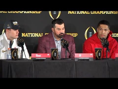Ohio State National Championship presser: Day, Howard and Simon speak