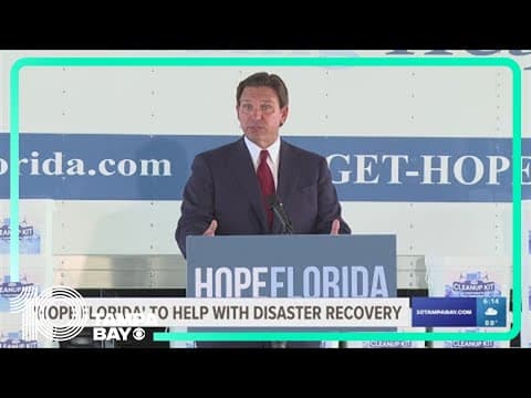 DeSantis travels to Sarasota to announce more resources for those impacted by flooding