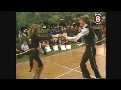 Disco dancing contest at Mission Valley Mall 1980
