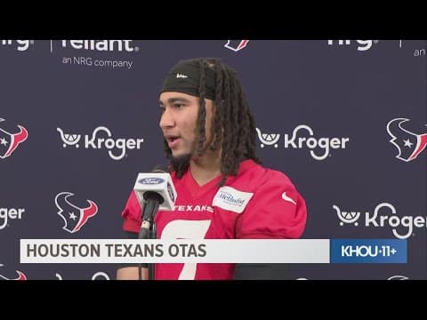 Texans QB CJ Stroud talks about being back on the field throwing