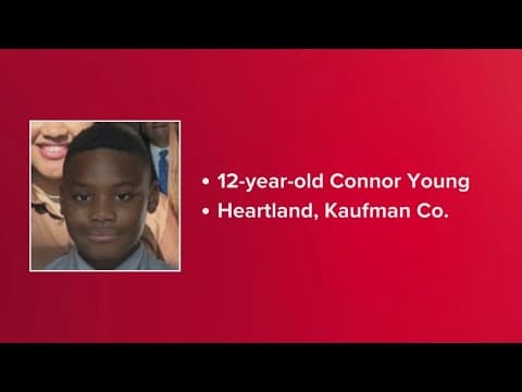 AMBER Alert issued for 12-year-old boy from Kaufman County