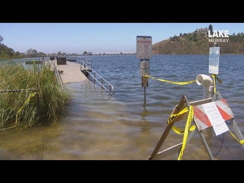 Above San Diego | Drone views over flooded Lake Murray