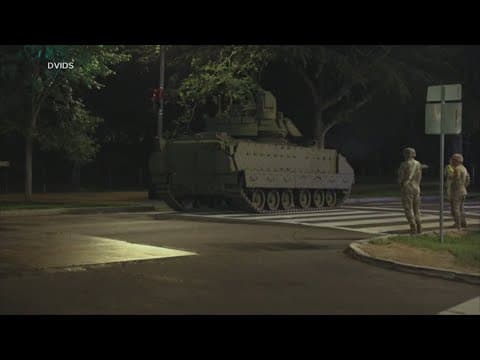 Tanks, armored vehicles lining Washington, DC streets ahead of Saturday military parade