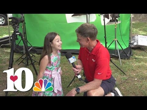 Todd talks to a broadcast star in the making!
