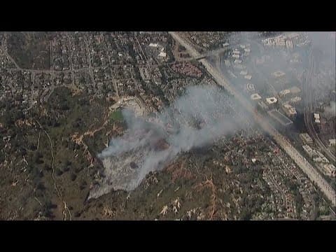 Brush fire causes evacuations near homes in Del Mar, California