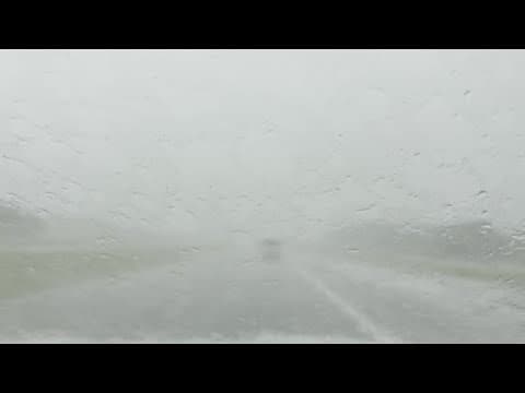 Parts of North Texas saw hail, high winds and heavy rain Tuesday