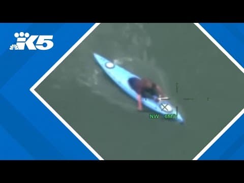 Man flees police in stolen kayak, uses arms to paddle before he's arrested