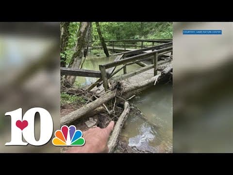 Toll Creek boardwalk damaged at Ijams Nature Center
