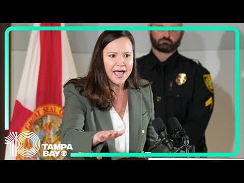 Attorney General Moody, FDLE announce arrest in Olympus Pools fraud investigation