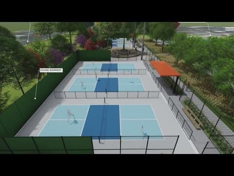 Sound reduction measures part of Walter Reed Outdoor Pickleball Court Project