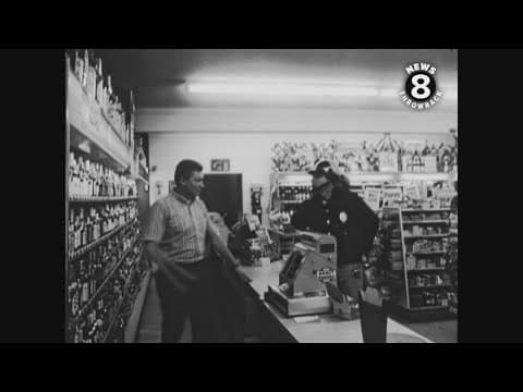 1966 San Diego Police Reserves training-catching an armed robber
