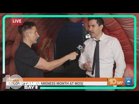 New MOSI exhibit features inflatable colon to raise awareness of cancer