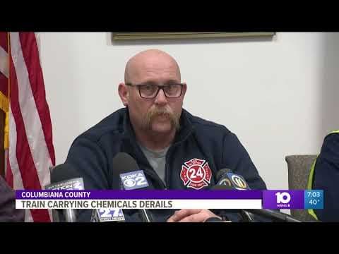 50-car train derailment causes big fire, evacuations in Ohio