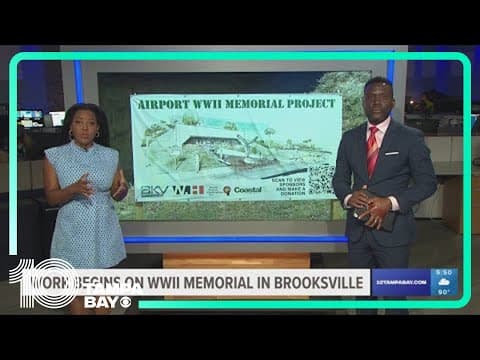 Works begins on WWII memorial in Brooksville