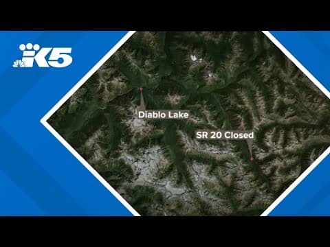 SR 20 closed in North Cascades due to wildfire