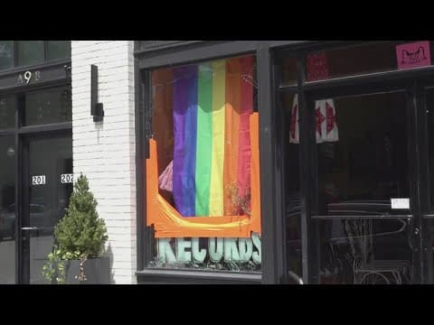 Knoxville business owner believes store was targeted during vandalism for displaying pride flag