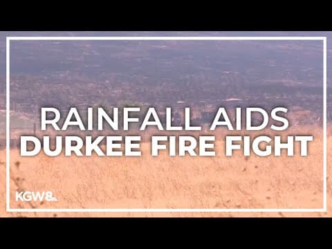 Rainfall, humidity help with fighting the Durkee Fire, the largest wildfire in U.S.