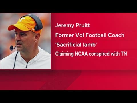 Former Vols head coach Jeremy Pruitt sues NCAA over termination