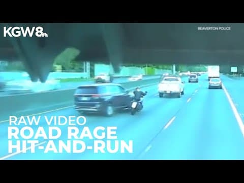 Dashcam captures road rage hit-and-run on Highway 26 near Beaverton | Raw video