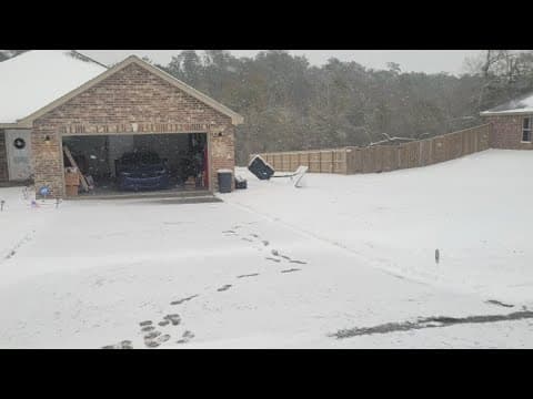 WWL viewers send in photos/videos during winter weather