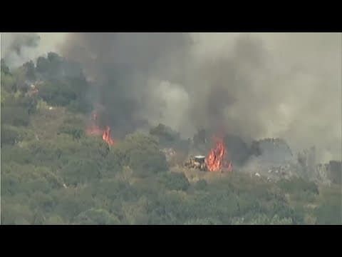 Monte Fire | Brush fire in Lakeside burns 400+ acres, prompting evacuations - 6 a.m. update