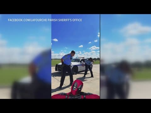 Lafourche Parish Sheriff's deputies take on the Deadpool Dance Challenge