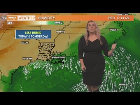 Weather: Less humid today and tomorrow, rain returns this weekend