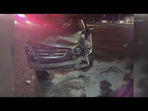 Deputy crawled from his vehicle after being hit by suspected drunk driver on way to work