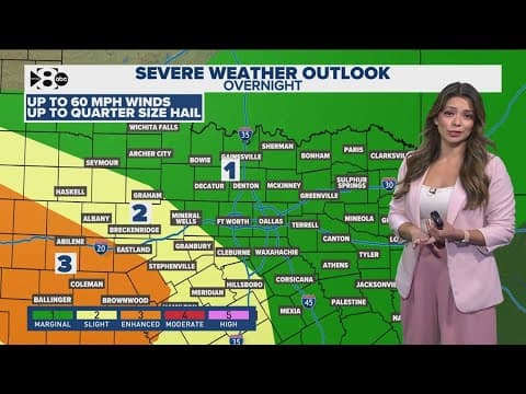 DFW Weather | Severe weather chances overnight Thursday, 14 day forecast