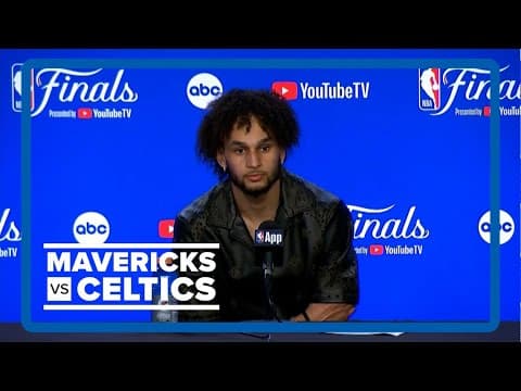 NBA Finals: Dereck Lively II full press conference after Game 3 | 6.12.24
