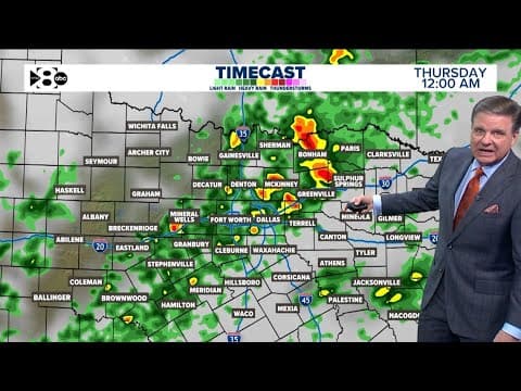 DFW Weather: Thursday morning heavy rain triggers Weather Alert day