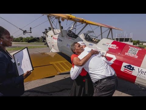 Senior veterans take flight in restored WWII-era plane | Get Uplifted