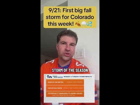 First big fall storm of the season for Colorado!