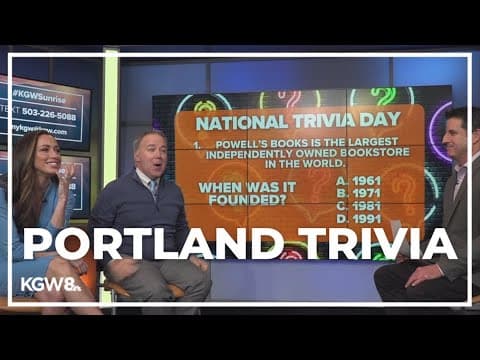 KGW Sunrise team plays Portland trivia game on National Trivia Day