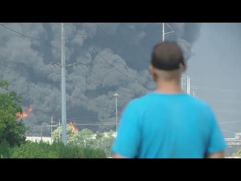 Latest update on massive chemical fire that forced a mandatory evacuation near the St. John refinery