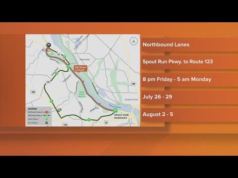 Construction closes portion of GW Parkway
