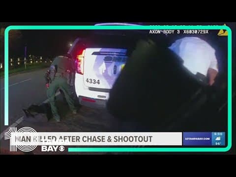 Man dead after shoot out with law enforcement agencies, multi-county car chase, sheriff says