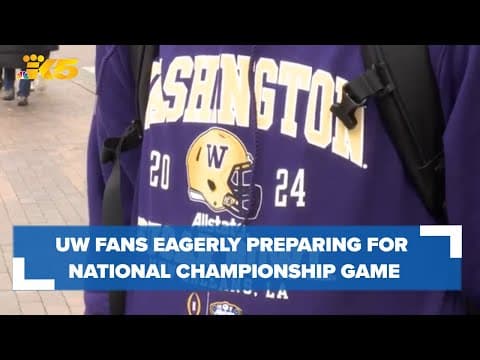 Washington fans eagerly preparing for National Championship game