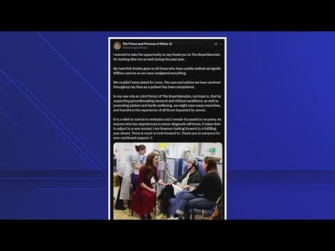 Princess of Wales announces cancer remission after hospital visit