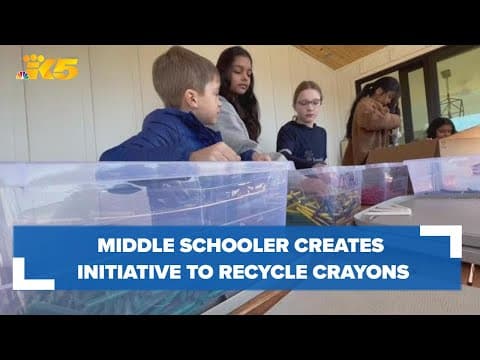 Sammamish middle schooler creates initiative to rescue, recycle crayons