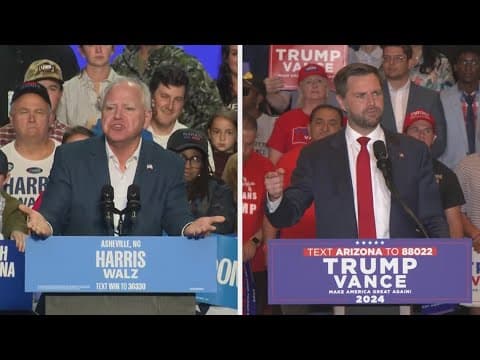 Harris, Trump react to Hurricane Helene damages, VP candidates prepare for debate
