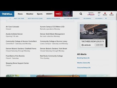 Denver Zoo to close due to cold temps