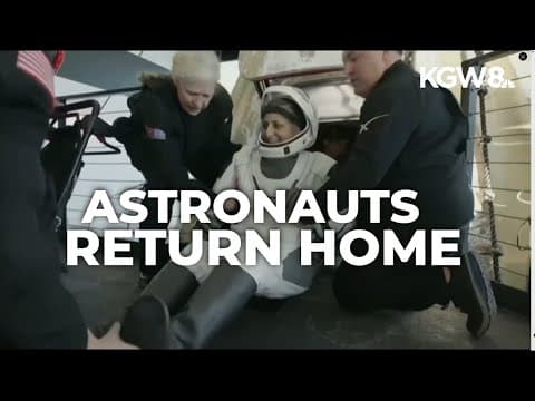 Suni Williams and Butch Wilmore return to Earth after 9 months in space