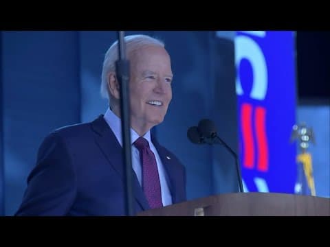 President Joe Biden prepares for speech at 2024 DNC (Aug. 19, 2024)