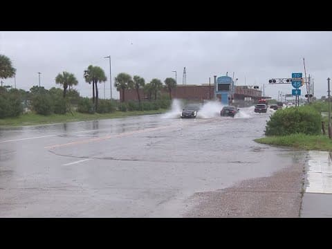 Record-breaking rainfall hits Galveston on Labor Day