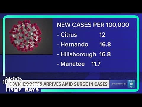 COVID booster arrives amid surge in cases