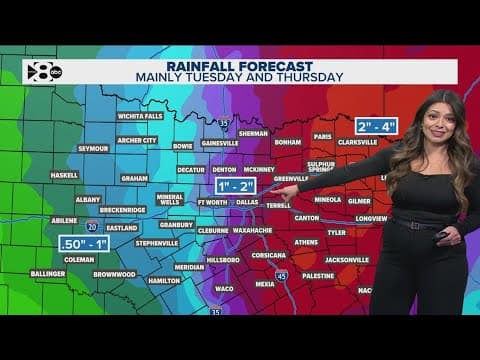DFW Weather: Rain chances are high on Christmas Eve