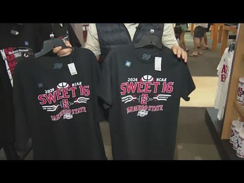 Sweet 16 | SDSU sells out of Aztec March Madness merch